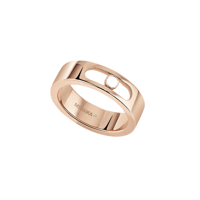 Pink Gold Diamond Ring Move Joaillerie Wedding Ring