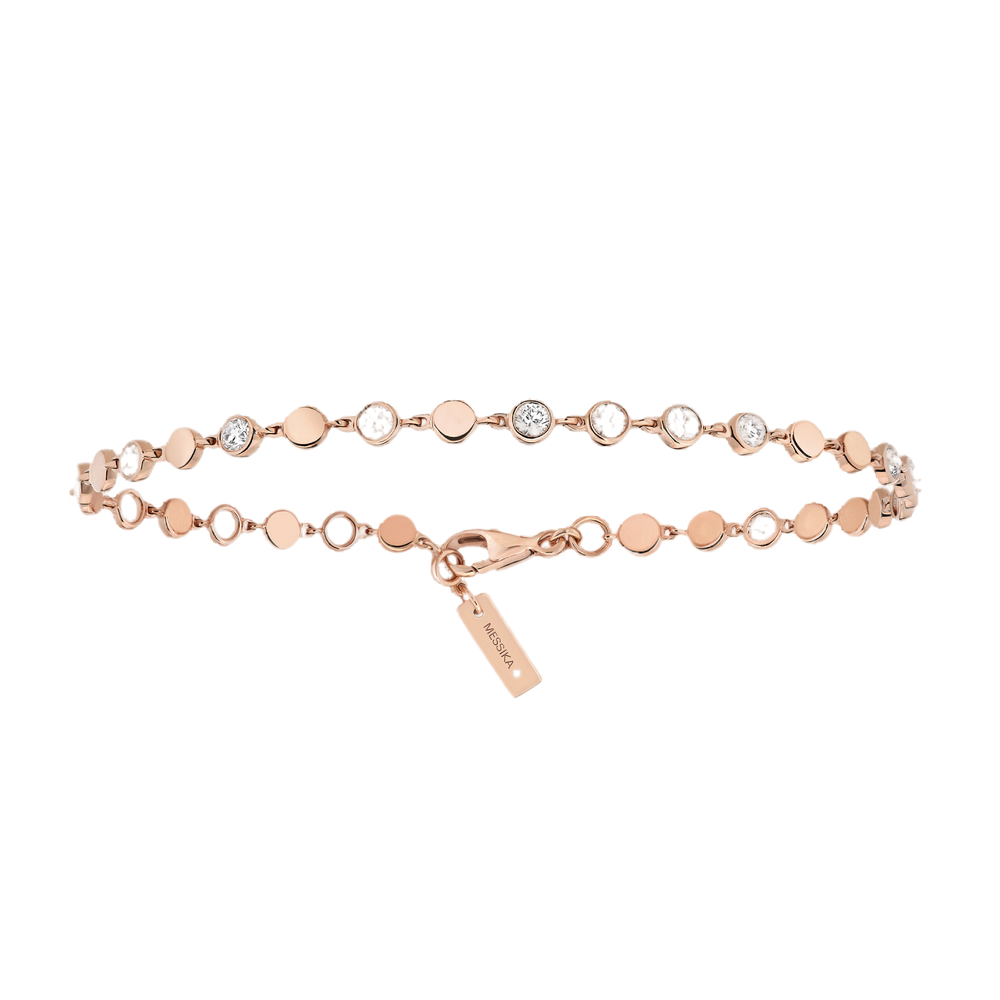 Pink Gold Diamond Bracelet D-Vibes SM