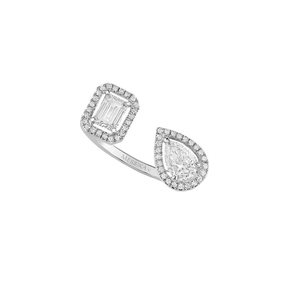 Bague toi & moi My Twin 0,25ct x2 Bague Diamant Or Blanc