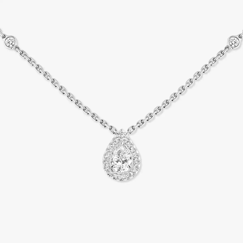 Joy 0,25ct Collier Diamant Or Blanc