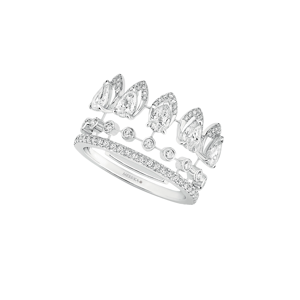 Alliance Desert Bloom Bague Diamant Or Blanc