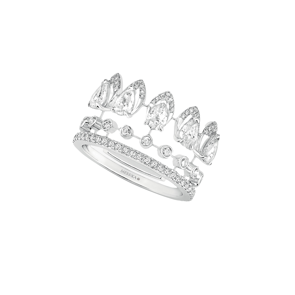 Alliance Desert Bloom Bague Diamant Or Blanc