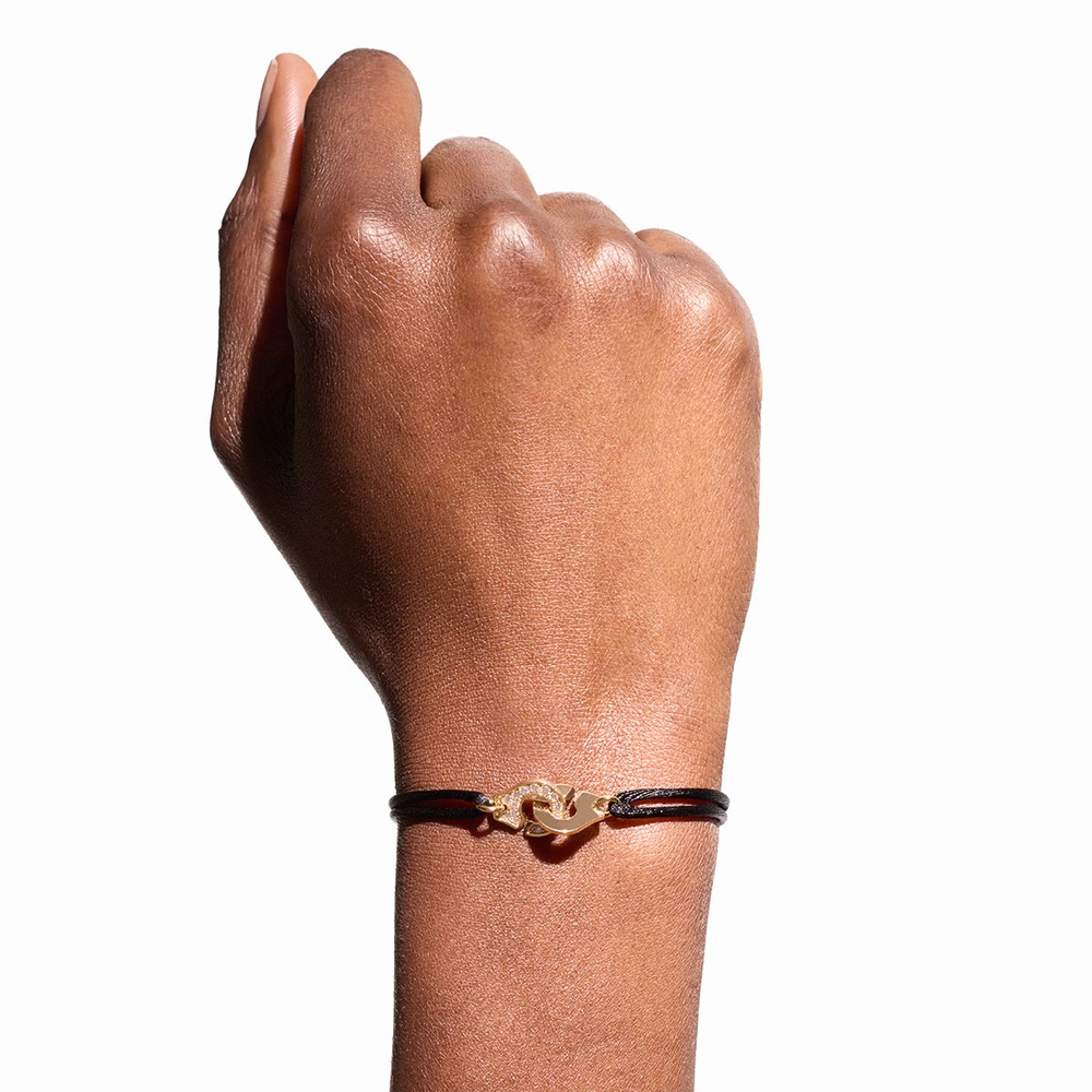 Bracelet Sur Cordon Menottes Dinh Van Petit Modèle