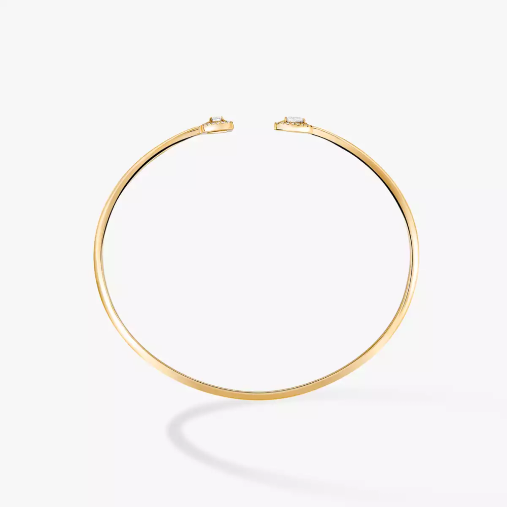 Jonc My Twin Toi & Moi 0,15ct Bracelet Diamant Or Jaune