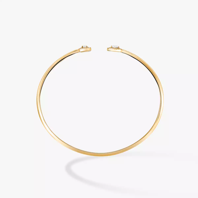Jonc My Twin Toi & Moi 0,15ct Bracelet Diamant Or Jaune