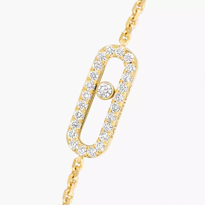 Move Uno Pavé Yellow Gold Diamond Bracelet