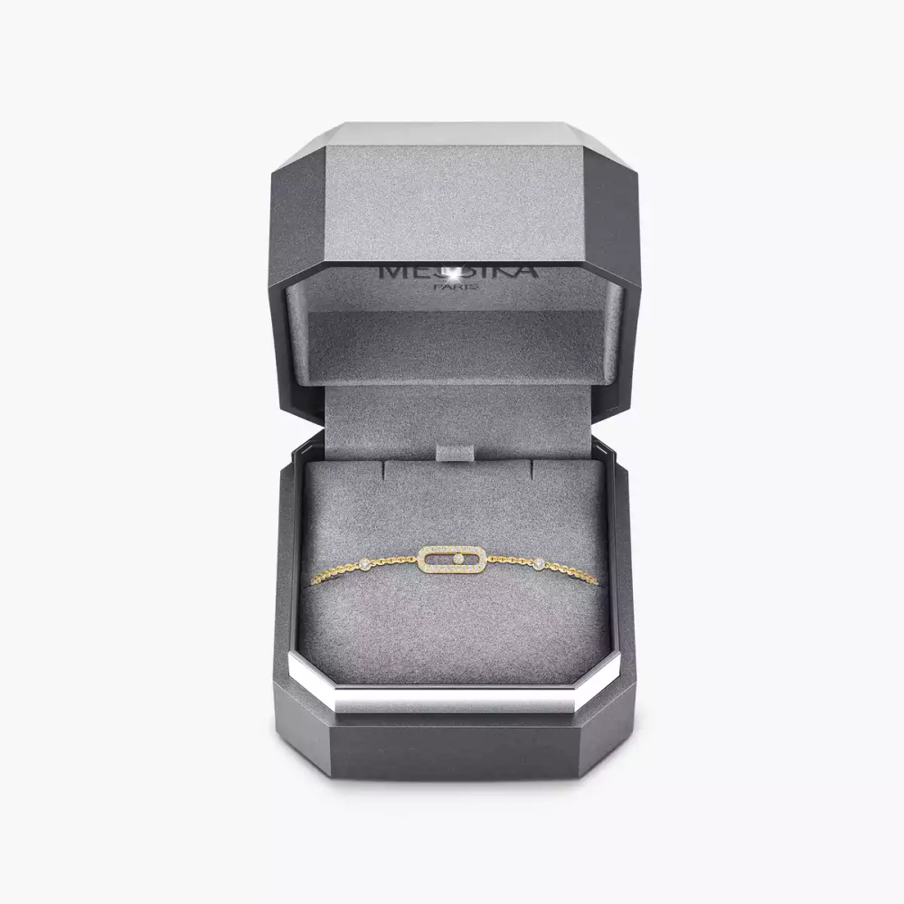 Move Uno Pavé Yellow Gold Diamond Bracelet