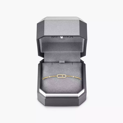Move Uno Pavé Yellow Gold Diamond Bracelet