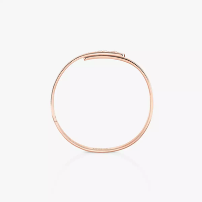 Bangle Move Noa PM Semi Pavé Bracelet Diamant Or Rose