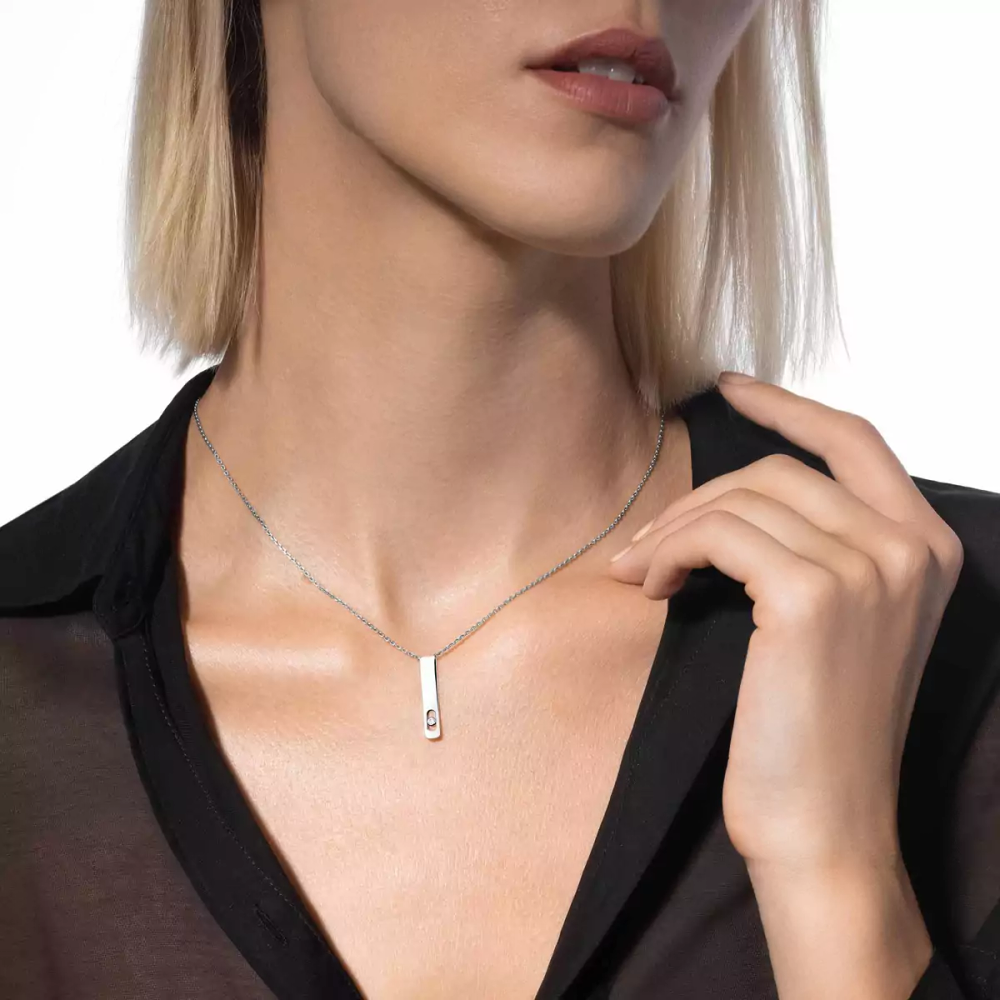 My First Diamond White Gold Diamond Necklace