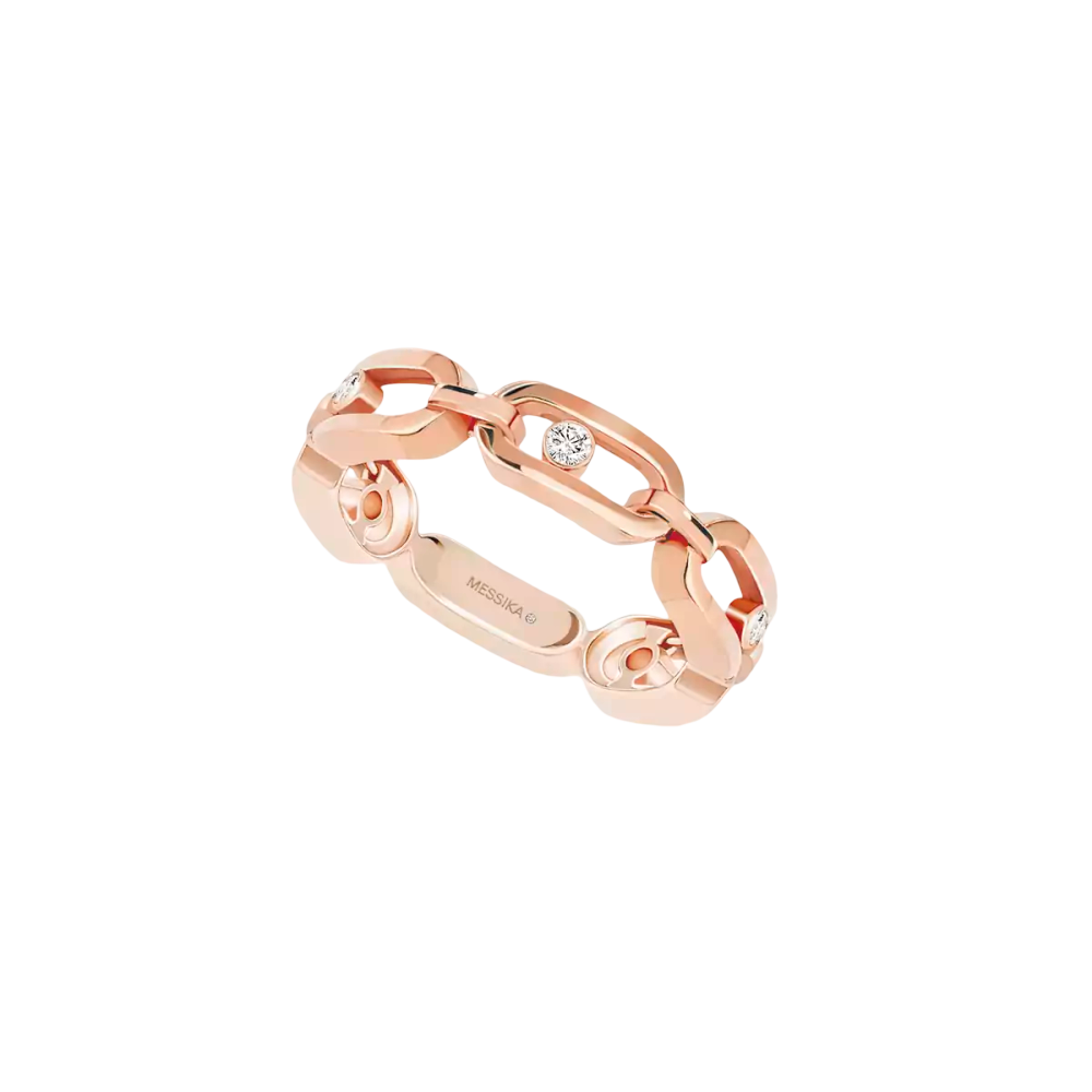 Move Link Multi Bague Diamant Or Rose