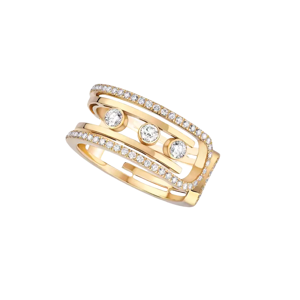 Move 10th Bague Diamant Or Jaune