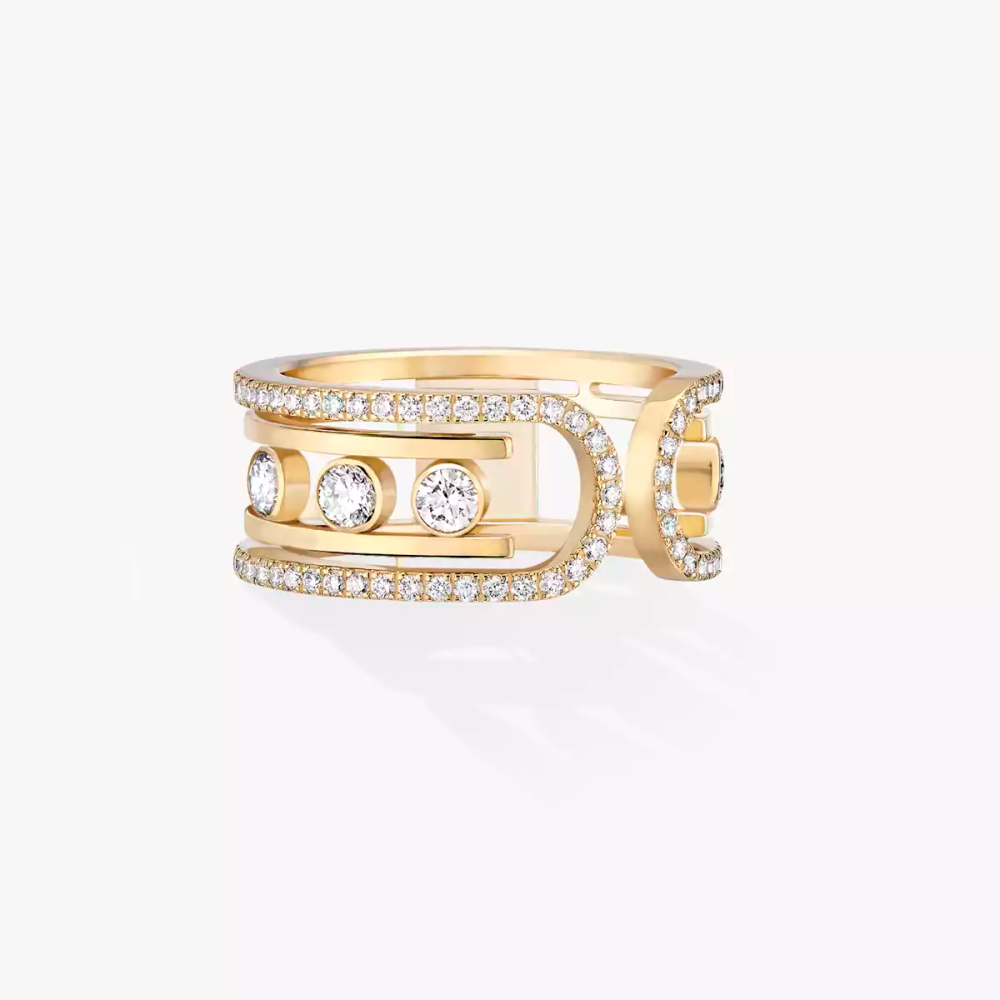 Move 10th Bague Diamant Or Jaune