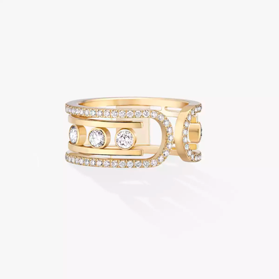 Move 10th Bague Diamant Or Jaune