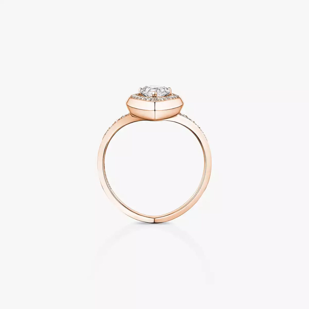 Fiery 0,50ct Bague Diamant Or Rose