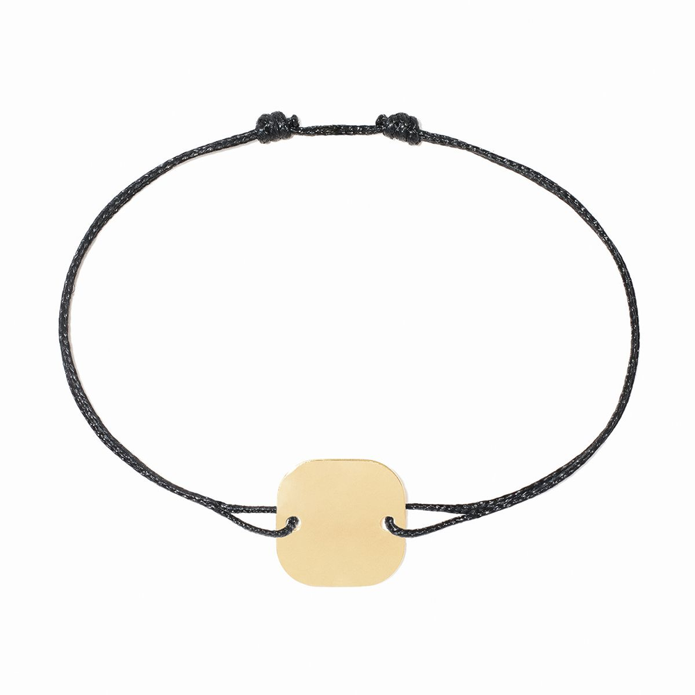 Square Tag Cord Bracelet