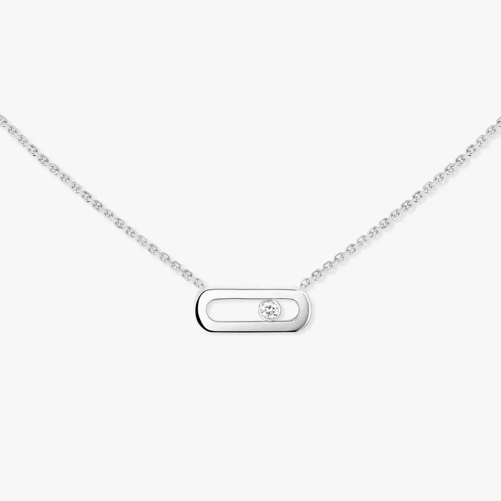 Move Uno Collier Diamant Or Blanc