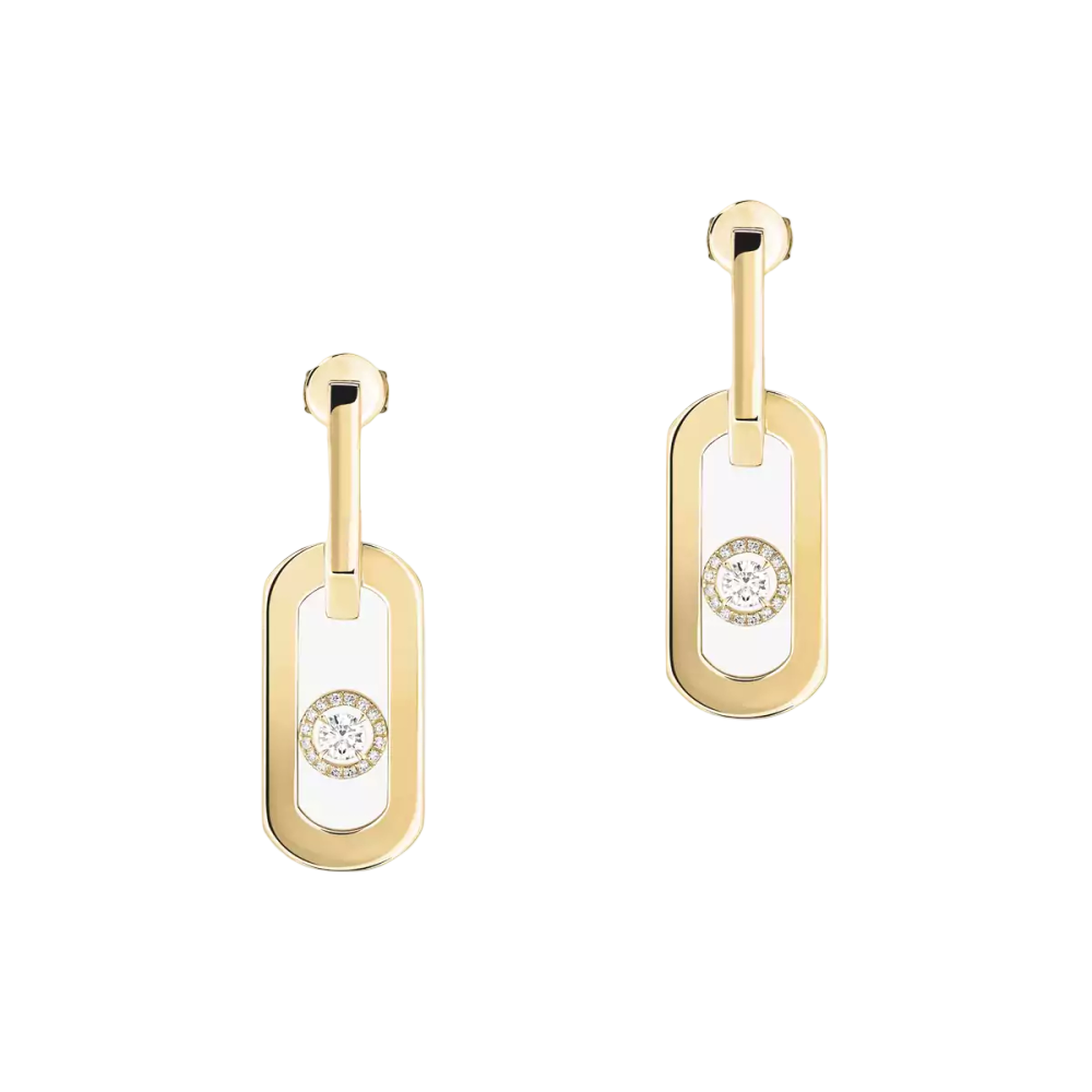 Pendantes So Move XL Boucles d'oreilles Diamant Or Jaune