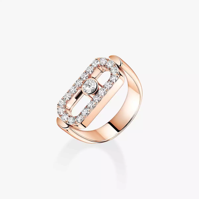Imperial Move Bague Diamant Or Rose