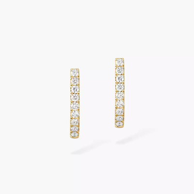 Créoles Gatsby XS Boucles d'oreilles Diamant Or Jaune
