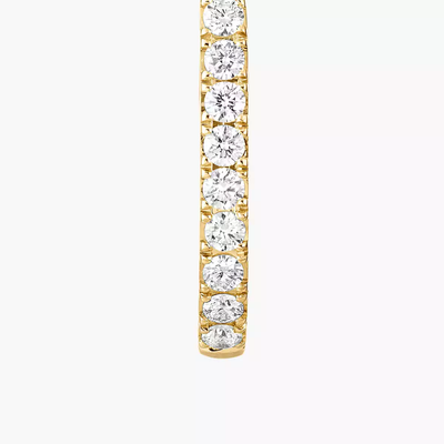 Créoles Gatsby XS Boucles d'oreilles Diamant Or Jaune