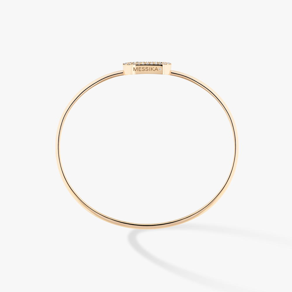 Jonc Flex Move Uno Pavé MM Bracelet Diamant Or Jaune
