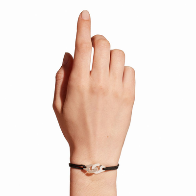 Bracelet Sur Cordon Menottes Dinh Van Moyen Modèle