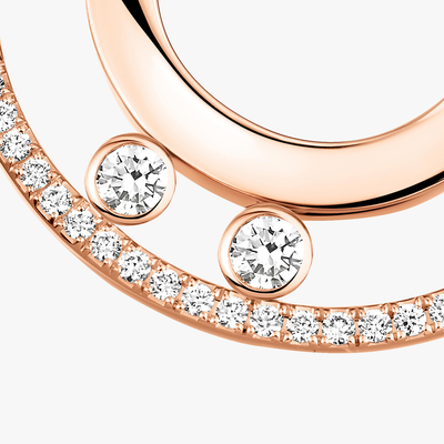 Créoles Move Romane PM Boucles d'oreilles Diamant Or Rose