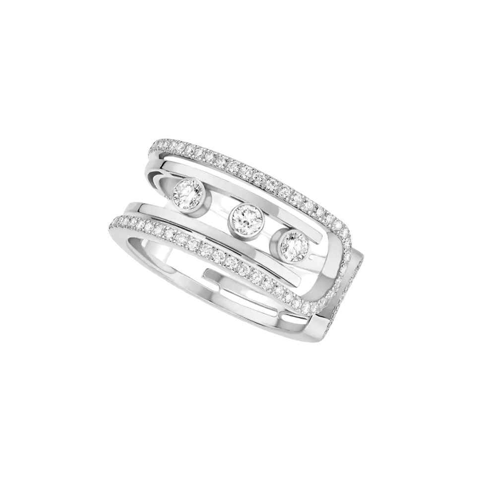 Bague Move 10th Bague Diamant Or Blanc