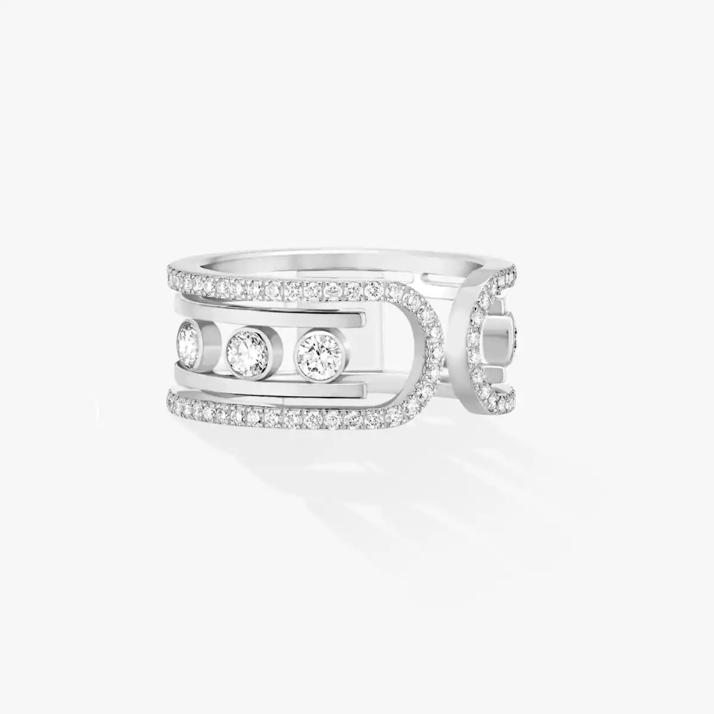 Bague Move 10th Bague Diamant Or Blanc