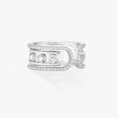 Bague Move 10th Bague Diamant Or Blanc