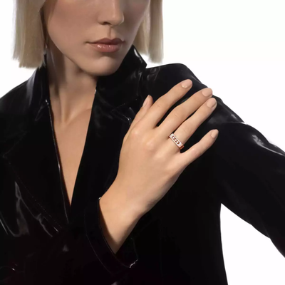 Move Noa Pavée Bague Diamant Or Rose