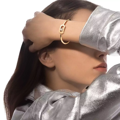 So Move Bangle Yellow Gold Diamond Bracelet