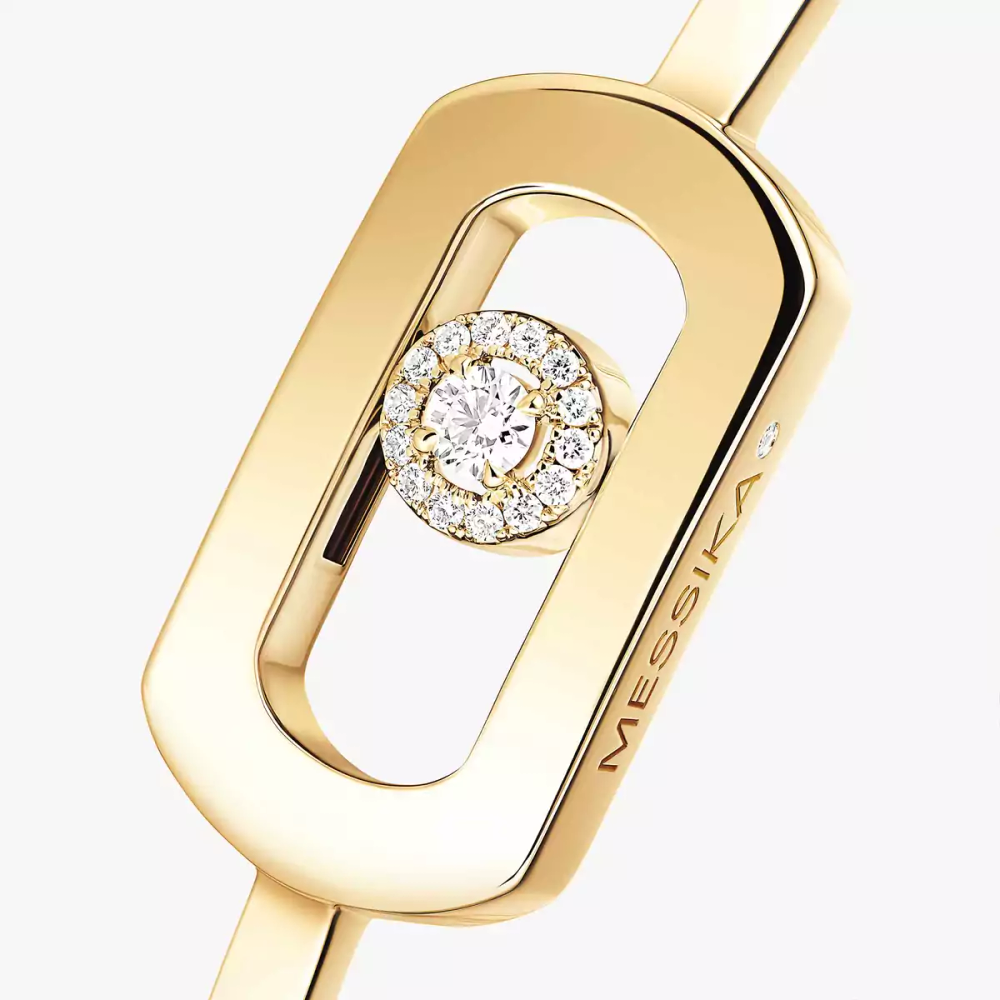 So Move Bangle Yellow Gold Diamond Bracelet