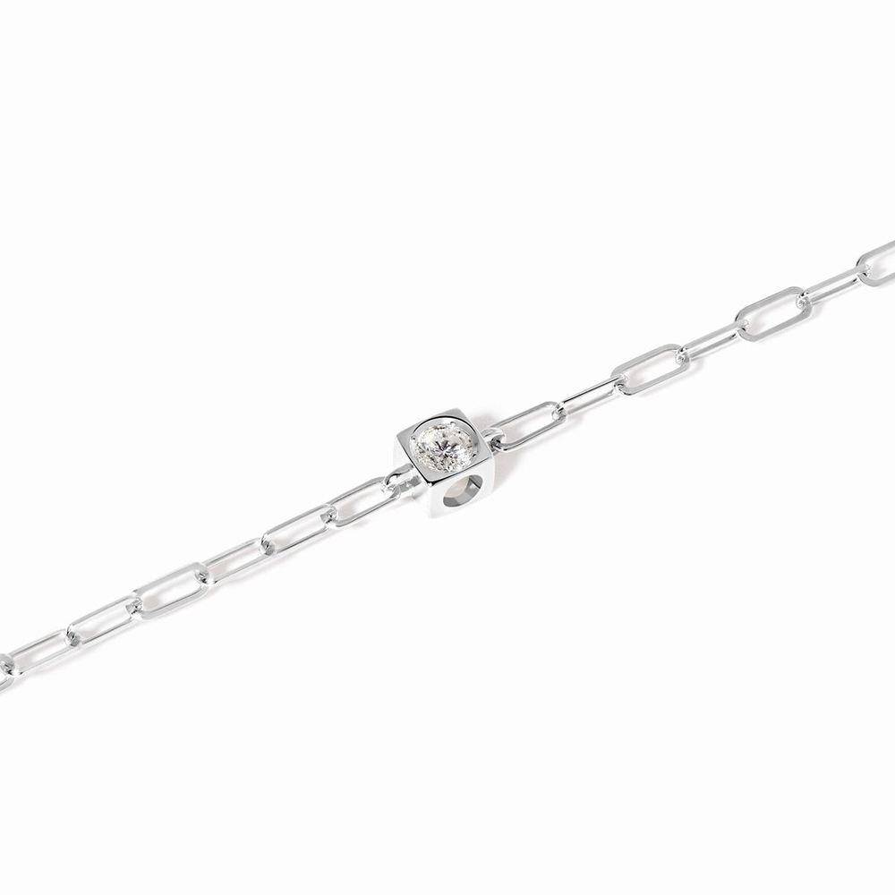 Bracelet Sur Chaîne Le Cube Diamant