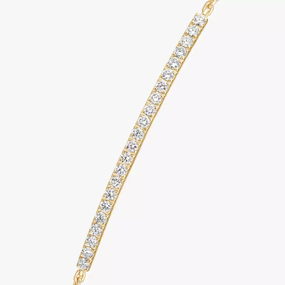 Gatsby Barrette Bracelet Diamant Or Jaune