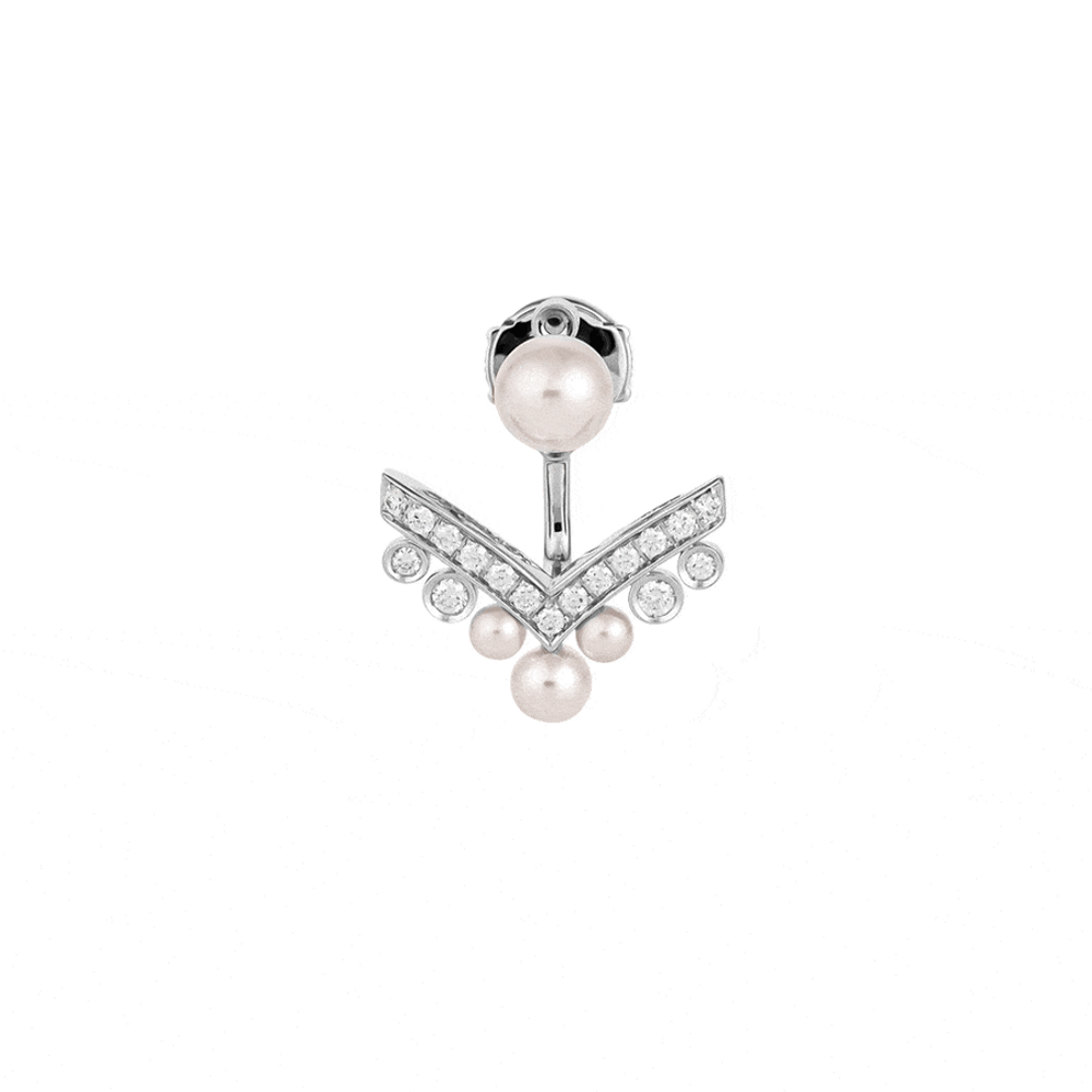 Boucle d'oreille Joséphine Aigrette