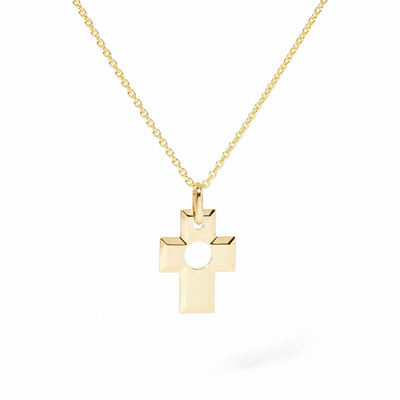 Pierced Cross Pendant 15 Mm