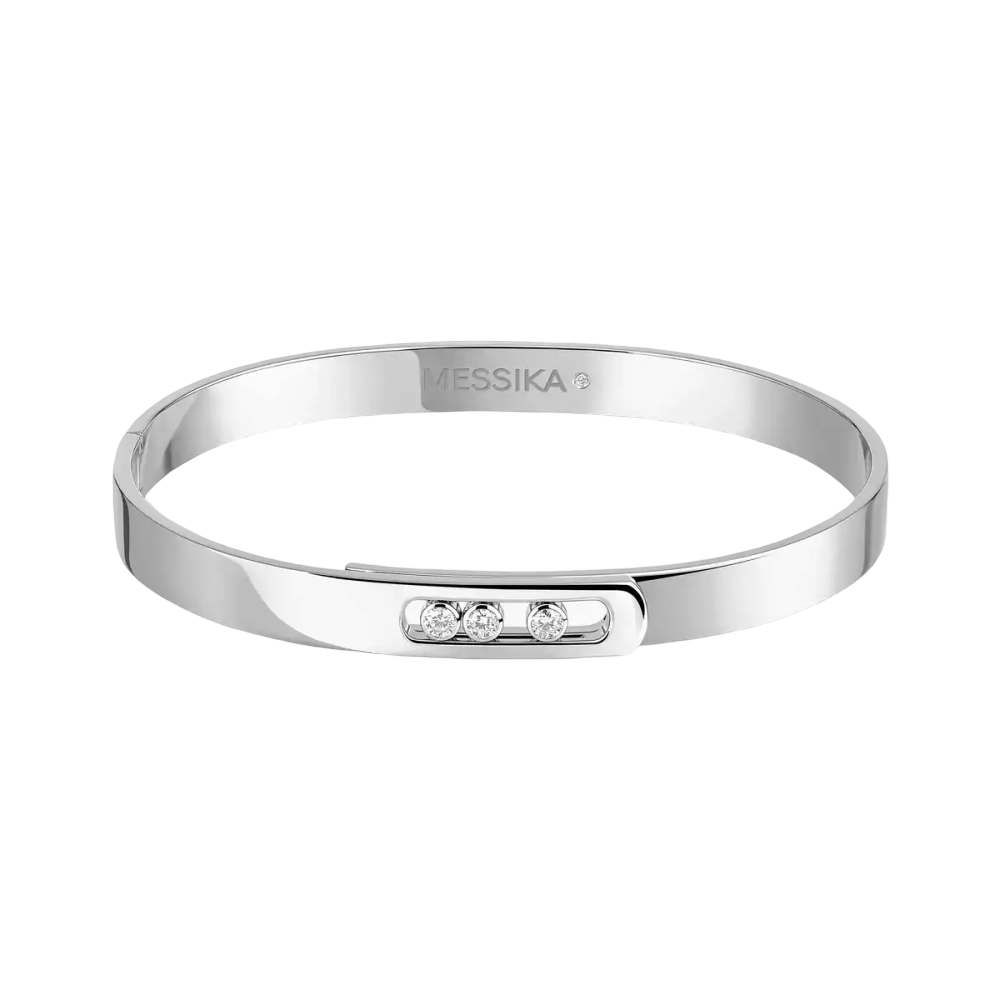 Bangle Move Noa grandes tailles Bracelet Diamant Or Blanc