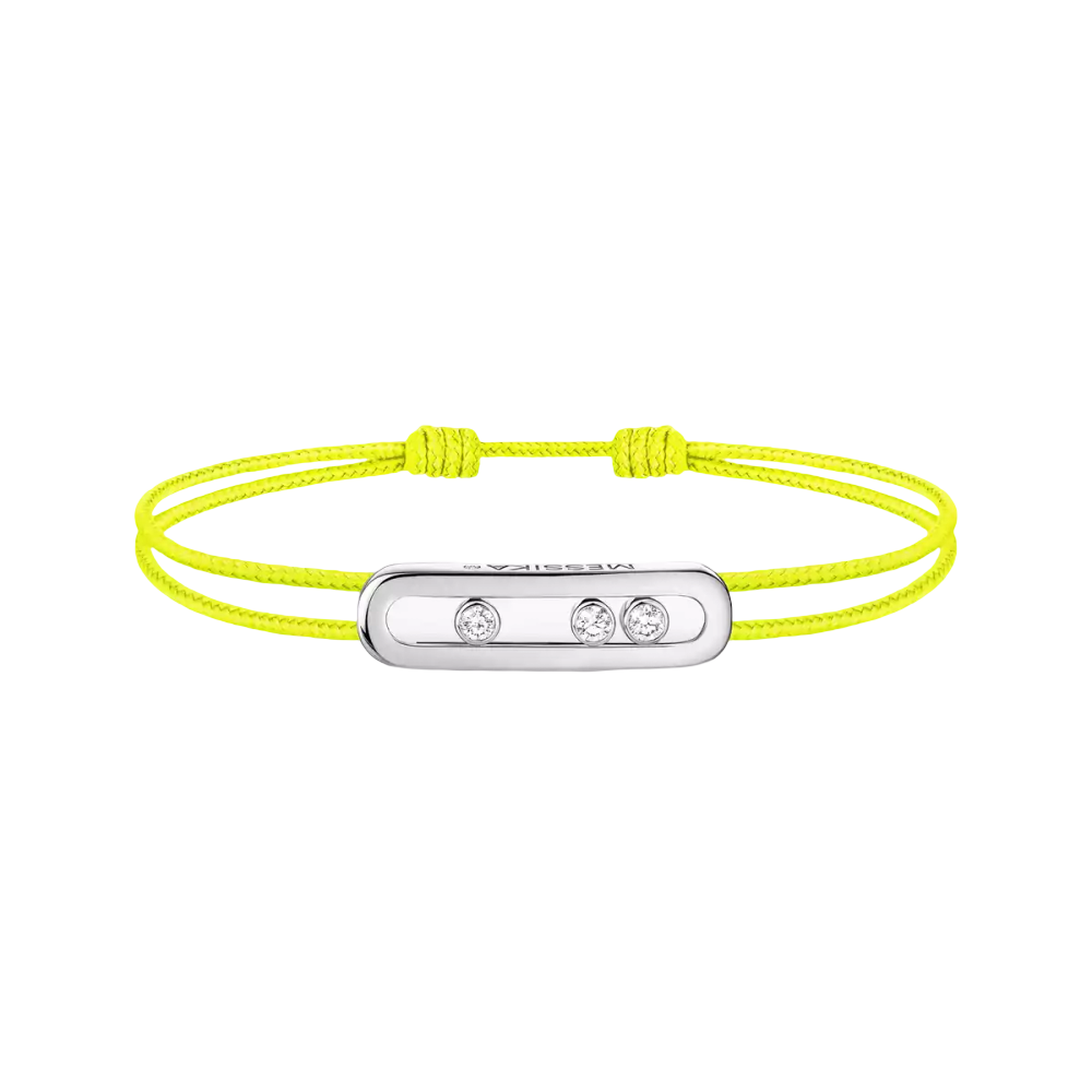 Cordon Messika CARE(S) Jaune Bracelet Diamant Or Blanc