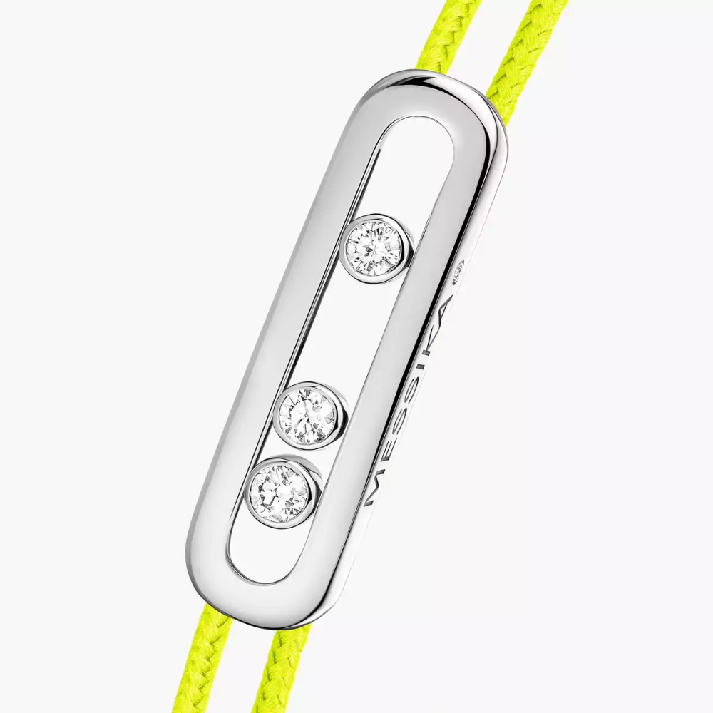 Bracelet cordon jaune Messika Care(s) Bracelet Diamant Or Blanc