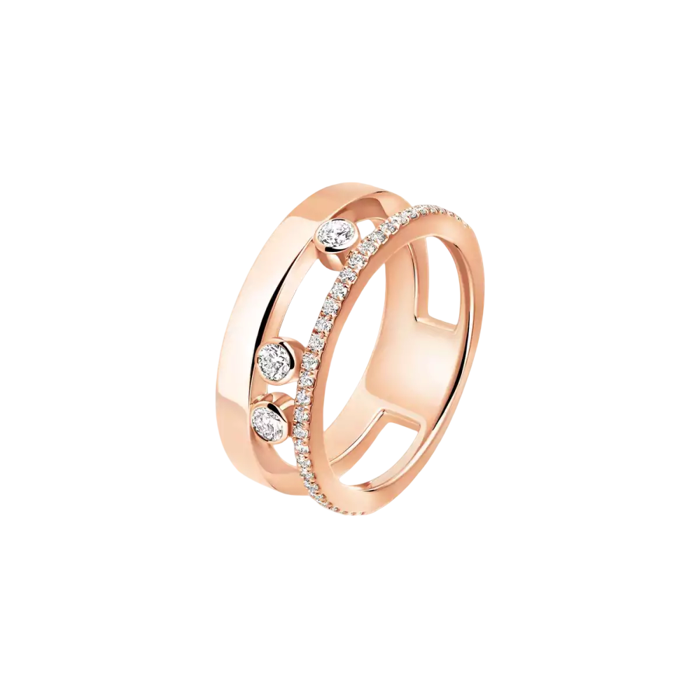 Bague Move Romane Bague Diamant Or Rose