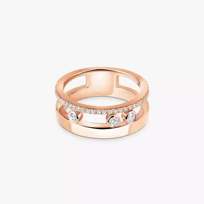 Move Romane Bague Diamant Or Rose