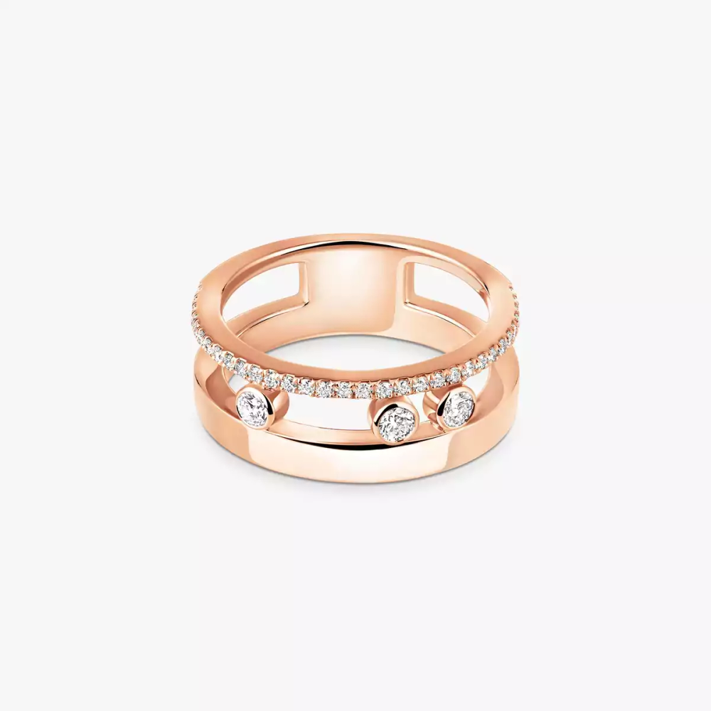 Bague Move Romane Bague Diamant Or Rose