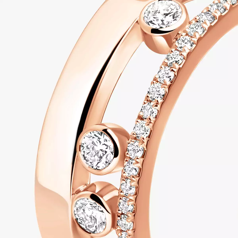 Move Romane Bague Diamant Or Rose
