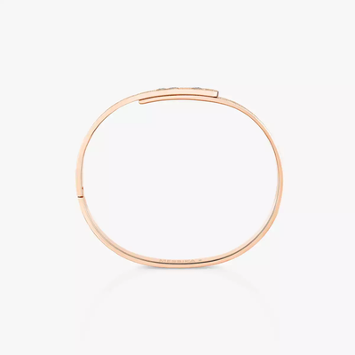 Bangle Move Noa Ciselé Grandes Tailles Bracelet Diamant Or Rose
