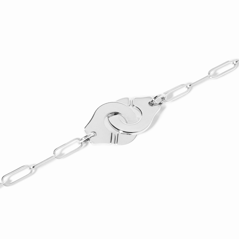 Bracelet Sur Chaîne Menottes Dinh Van Moyen Modèle - 18cm