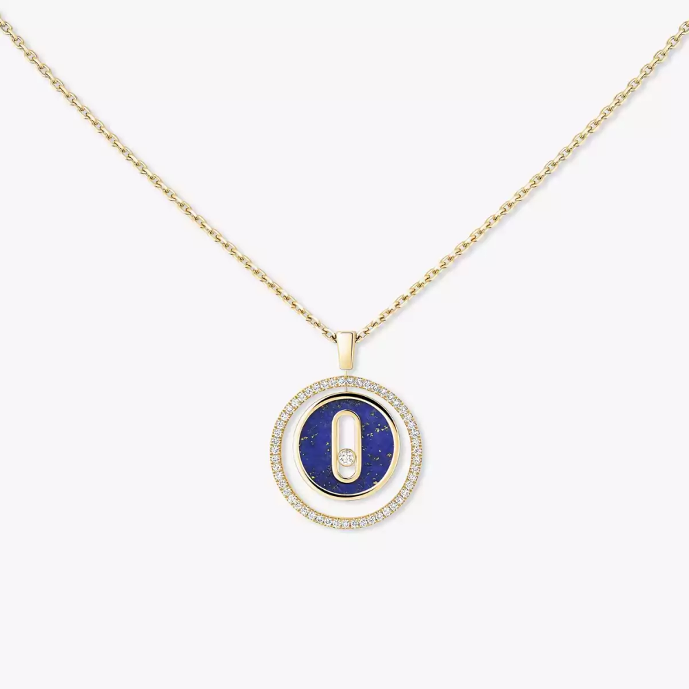 Collier Lucky Move PM Lapis Lazuli Collier Diamant Or Jaune