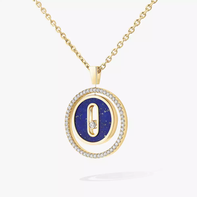 Collier Lucky Move PM Lapis Lazuli Collier Diamant Or Jaune