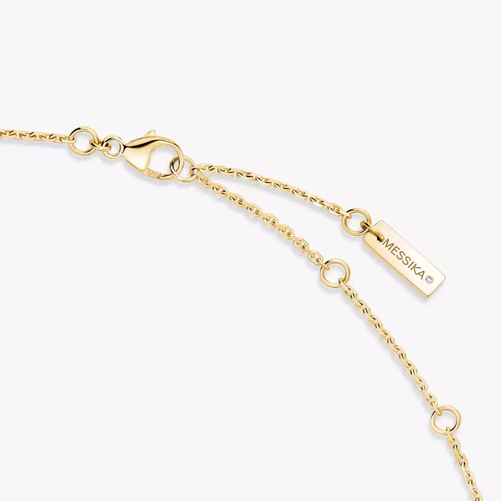 Fiery 0,40ct Collier Diamant Or Jaune